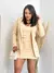 Conjunto Social Feminino 3 Peças Blazer + cropped + short saia com detalhes Trijunto na internet