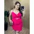 Conjunto Feminino Bubble Cropped Alça + Short Saia com Cinto Faixa Plus Size - Conjuntinho Curve - Gemeos Barbosa