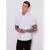 Camisa Social Masculina Gola Padre de Luxo Com Manga Curta Slim Fit Linho e Viscose Tecido Premium - comprar online
