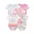 Imagem do kiddiezoom 5 Pcs 100% Algodão Bebê Meninos Meninas Bodysuit Roupas Bonito Dos Desenhos Do Bebê
