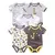 kiddiezoom 5 Pcs 100% Algodão Bebê Meninos Meninas Bodysuit Roupas Bonito Dos Desenhos Do Bebê - Gemeos Barbosa