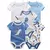 kiddiezoom 5 Pcs 100% Algodão Bebê Meninos Meninas Bodysuit Roupas Bonito Dos Desenhos Do Bebê - loja online