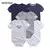 kiddiezoom 5 Pcs 100% Algodão Bebê Meninos Meninas Bodysuit Roupas Bonito Dos Desenhos Do Bebê