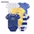 kiddiezoom 5 Pcs 100% Algodão Bebê Meninos Meninas Bodysuit Roupas Bonito Dos Desenhos Do Bebê - Gemeos Barbosa