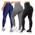 Kit 3 Calça Leg Legging Suplex Feminina Los Angeles - comprar online