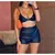 Short Cirre Couro Fake Tecido Cirre Cintura Alta Com Cinto - Preto - loja online