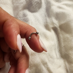 Aro Piercing APQ024 Ceja econ bolitas - comprar online