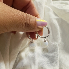 Aro AB168 argollas con perla
