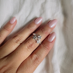 Anillo ANL153 - Flor triple - comprar online