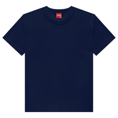 Camiseta Infantil Menino Verão Meia Malha Azul Marinho - Kyly KL137
