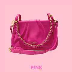 BOLSA FEMININA ALCA TRANCADA DOURADA V.0000248086 A14CM X L22CM