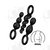 Booty Call kit de 3 dilatadores anales negros Satisfyer - comprar online