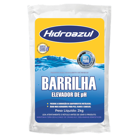 Barrilha Leve HIDROAZUL 2 Kg Elevador de pH