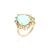 Anel banhado a ouro 18k
