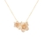 Colar de flores banhado a ouro 18k