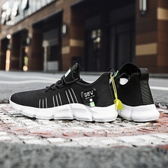 Tênis de corrida masculino leve casual e respirável