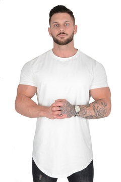 Camiseta masculina manga curta de algodão casual - comprar online