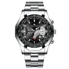 Imagem do Relógios Masculinos de Luxo Pulseira de Aço Inoxidável