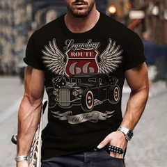 Camiseta masculina estilo de rua europeu - El Hombre 