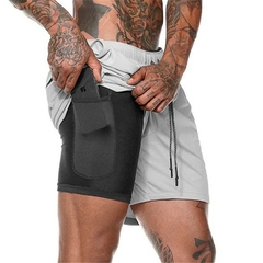 Bermudas Masculinos fitness 2 em 1 na internet