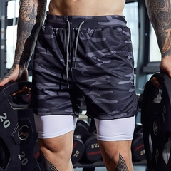 Bermudas Masculinos fitness 2 em 1 na internet