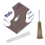 Agulha hipodérmica descartável 26gx1/2 13x0,45 marron para insulina com 100 und - medix