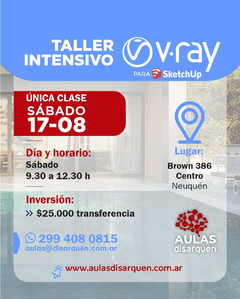 Taller Intensivo Presencial V-RAY - comprar online