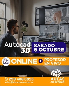 AUTOCAD 3D con profesor en vivo