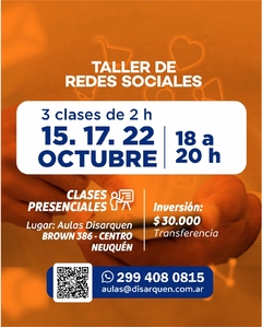 Taller REDES SOCIALES en internet