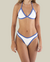 fixo + asa delta duo branco e azul - Pampo Biquinis