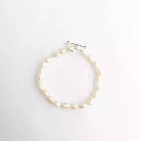 PULSEIRA PÉROLAS NATURAIS PRATA 925 - comprar online