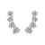 Brinco Ear Cuff Pedras Prata 925 Com Banho de Ródio na internet