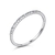 Anel Aparador Metade Zircônias 1mm - comprar online