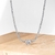 Choker Riviera Com Coracao 2mm 33+7cm Prata 925 Com Banho de Ródio - comprar online