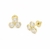 Brinco Infantil Tres Marias Zirconias Ouro 18k 7mm - comprar online