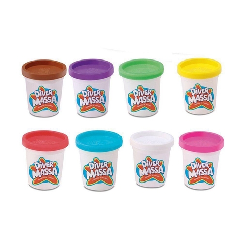 Massa De Modelar Divertoys 50g Unidade