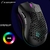 Mouser sem fio Bm600, leve, oco, colorido, luminoso, RGB