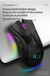 Mouser sem fio Bm600, leve, oco, colorido, luminoso, RGB - comprar online