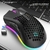 Mouser sem fio Bm600, leve, oco, colorido, luminoso, RGB - loja online