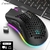 Mouser sem fio Bm600, leve, oco, colorido, luminoso, RGB - CyberChip Informática