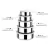 Imagem do KIT 5 TIGELAS INOX COM TAMPA