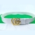CINTO BRANCO GUCCI COURO LEGÍTIMO 6cm FIVELA DOURADA