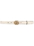CINTO BRANCO GUCCI COURO LEGÍTIMO 2cm FIVELA DOURADA - comprar online