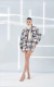 Saia Linho Xadrez Detalhe Lapela Tweed - Open - comprar online