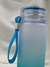 Garrafa Squeeze De Plástico para água 500 ML - Fosca com Frases + Alça de Sil - comprar online