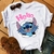 Imagem do Linda camiseta de desenho animado Disney Lilo Stitch Graphic Woman 90S Summer Sh