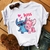 Linda camiseta de desenho animado Disney Lilo Stitch Graphic Woman 90S Summer Sh - loja online
