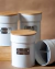 KIT PORTA CONDIMENTOS MATTE BRANCO C/ TAMPA DE BAMBU