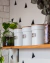 KIT PORTA CONDIMENTOS MATTE BRANCO C/ TAMPA DE BAMBU - Estúdio Decorare - Sua casa merece esse cuidado!