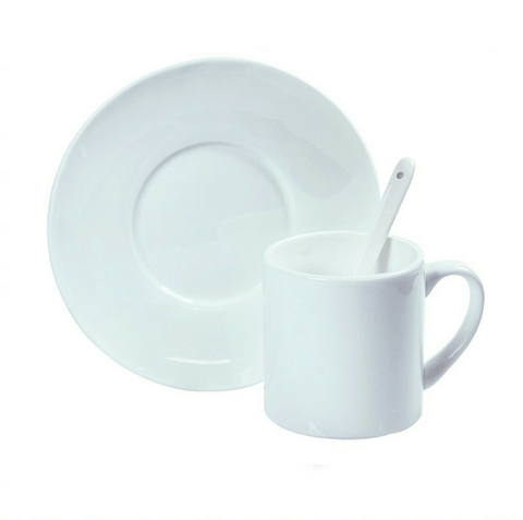 Xícara Personalizada Sua Arte Aqui Conjunto acompanha pires + colher